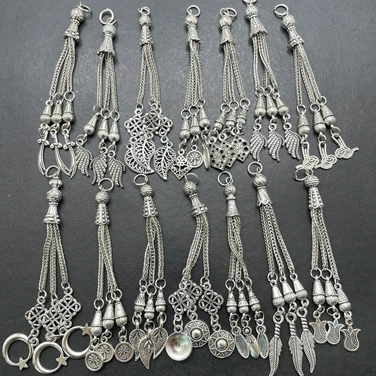 3pcs 14 Style Muslim Islamic Middle East Rosary Tassel Jewelry 33 Necklace Earring Pendant DIY Prayer Bead Accessories Discover