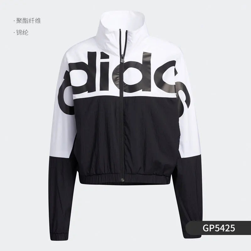 Adidas Genuine Seasonal New Women's Zipper Casual Sports Jacket GP5425