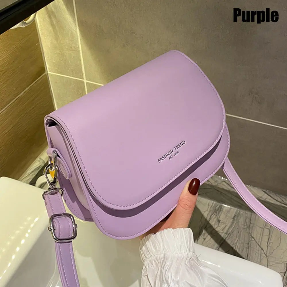 Durable PU Leather Crossbody Bag Versatile Large Capacity Handbag Casual Messenger Bags Women